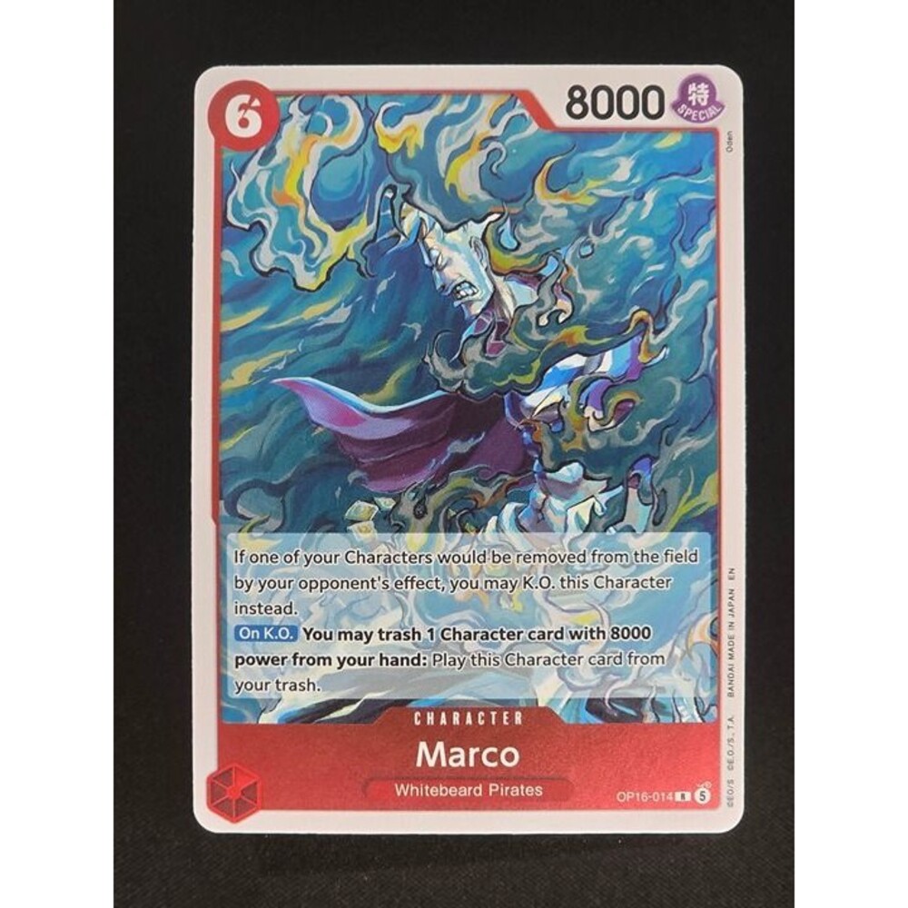 Marco OP16-014 Rare The Time of Battle One Piece Card Game TCG English